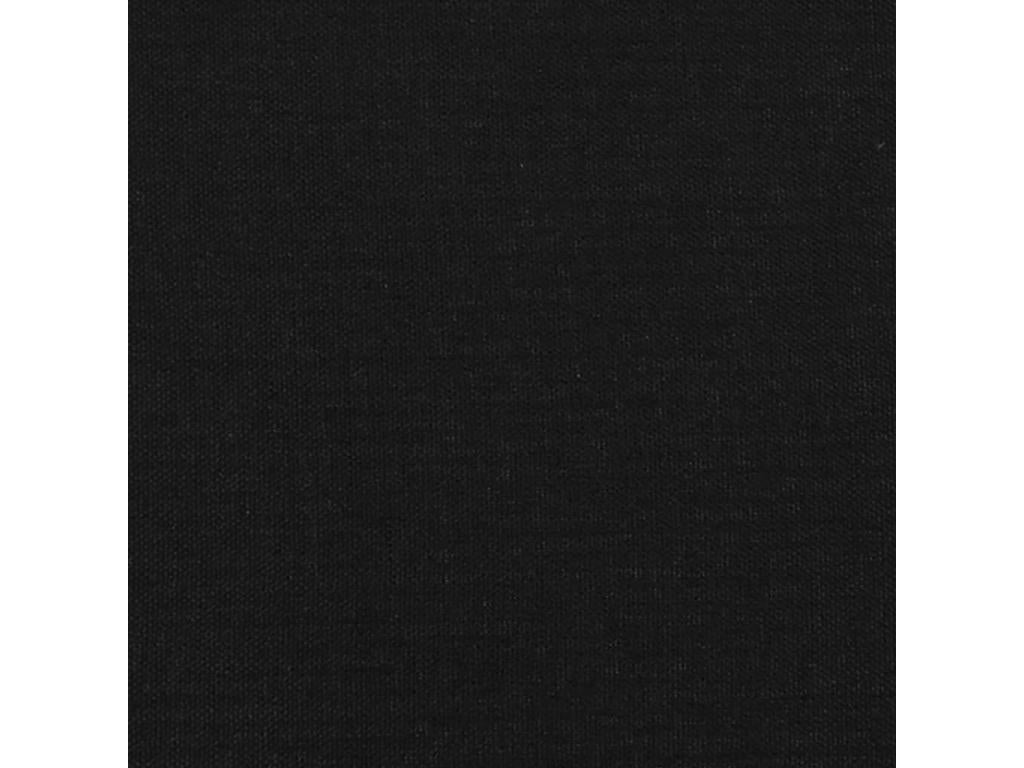 Black Headboard 100x5x78/88 cm Fabric