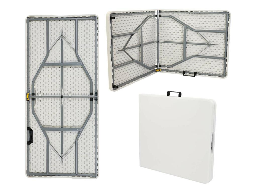 Folding Table 150cm Rectangular White Catering Table O91