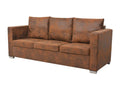 3-seater sofa 191x73x82 cm Faux suede leather