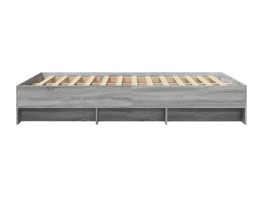 Bed frame without mattress Meubiana gray 140x200 cm