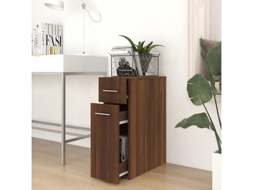 Apothecary cabinet, brown oak, 20x45.5x60cm, engineered wood