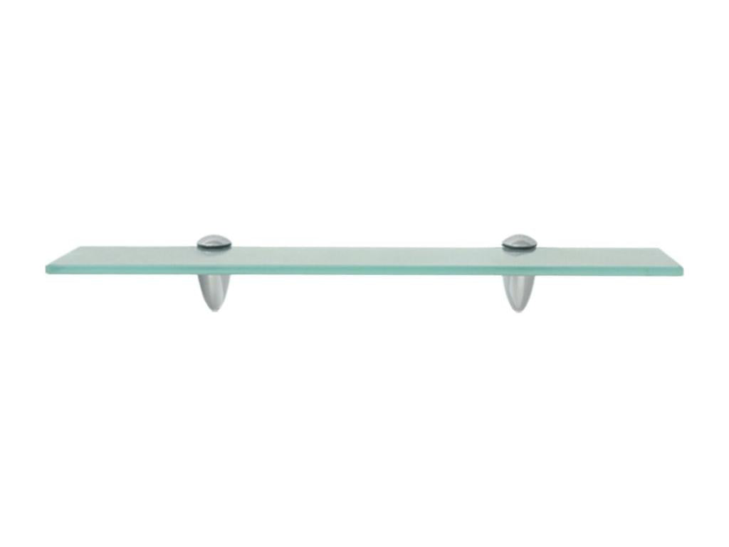 Modern wall-mounted glass shelf, 50x10x0.8 cm, 2702121/2
