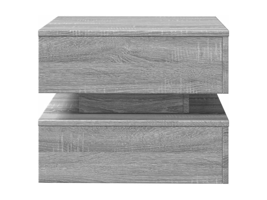 Homzora coffee table with LED lights, Homzora grey, 50x50x40 cm