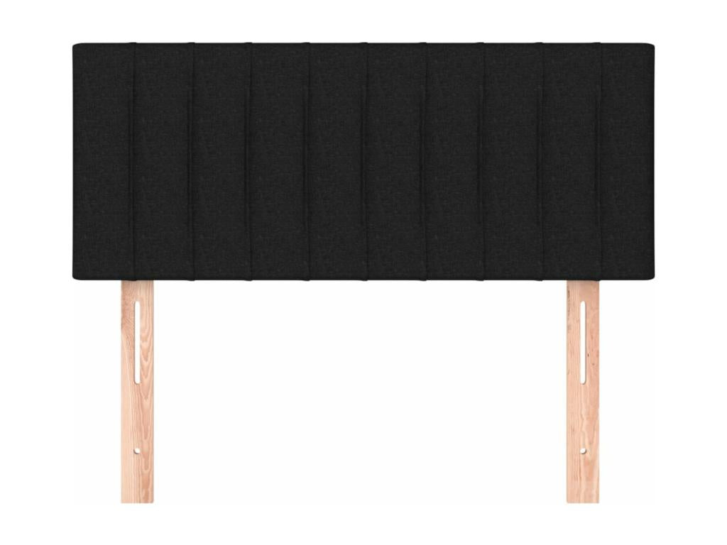 Black Headboard 100x5x78/88 cm Fabric