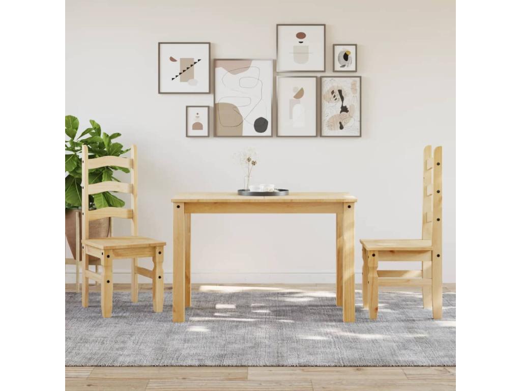 Homzora dining chairs, set of 2, 42x47x107cm, solid pine wood