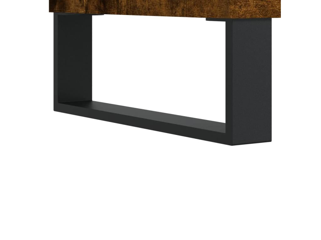 Smoked oak coffee table 60x50x36.5 Engineered wood